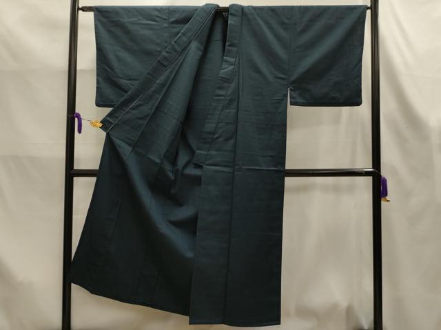 平和屋着物▽男性　単衣　紬　100亀甲　総詰め　AABK6182sx