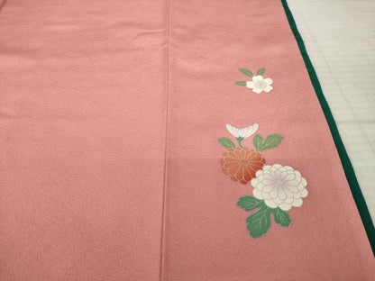 平和屋着物●豪華振袖　駒刺繍　御所車飛鶴花文　暈し染め　金彩　正絹　逸品　AABK6205ck