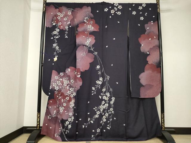 平和屋着物●豪華振袖　枝桜　金彩　鈴乃屋扱い　正絹　逸品　AABK6213ck
