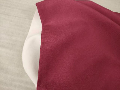 平和屋着物●小振袖　二尺袖　色無地　今様色　洗える着物　AABK6216ck