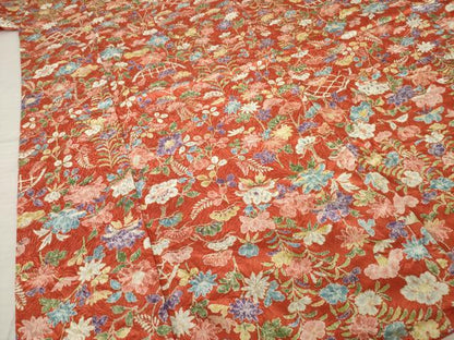 平和屋着物●創業460年・千總　小紋　花籬文　金彩　正絹　逸品　AABK6220ck