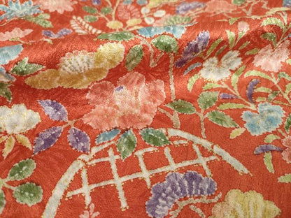 平和屋着物●創業460年・千總　小紋　花籬文　金彩　正絹　逸品　AABK6220ck