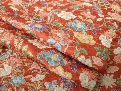 平和屋着物●創業460年・千總　小紋　花籬文　金彩　正絹　逸品　AABK6220ck
