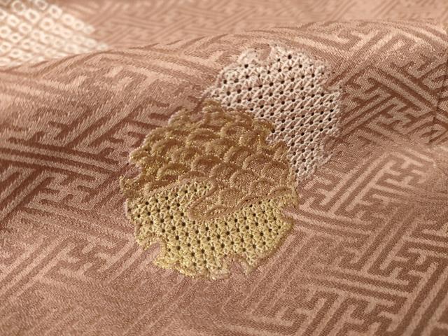 平和屋着物●訪問着　中国三大刺繍　スワトウ刺繍　汕頭刺繍　絞り　地紙重ね流水文　正絹　逸品　未使用　AABK6225ck