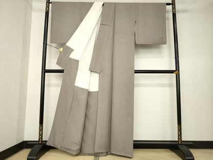 平和屋着物●伝統工芸師　服部光擴　江戸小紋　鮫小紋柄　正絹　逸品　AABK6228ck