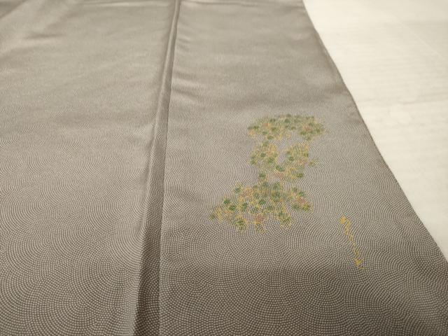平和屋着物●伝統工芸師　服部光擴　江戸小紋　鮫小紋柄　正絹　逸品　AABK6228ck