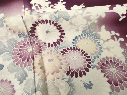 平和屋着物●豪華色留袖　草花文　暈し染め　正絹　逸品　AABK6229ck
