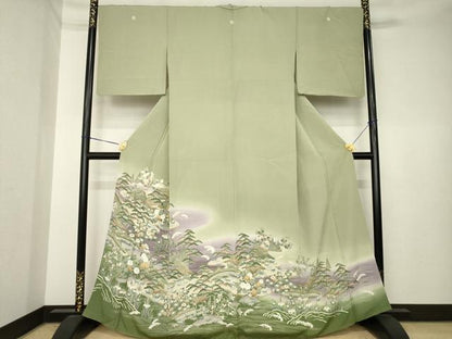 平和屋着物●豪華色留袖　友禅　風景文　正絹　逸品　AABK6232ck