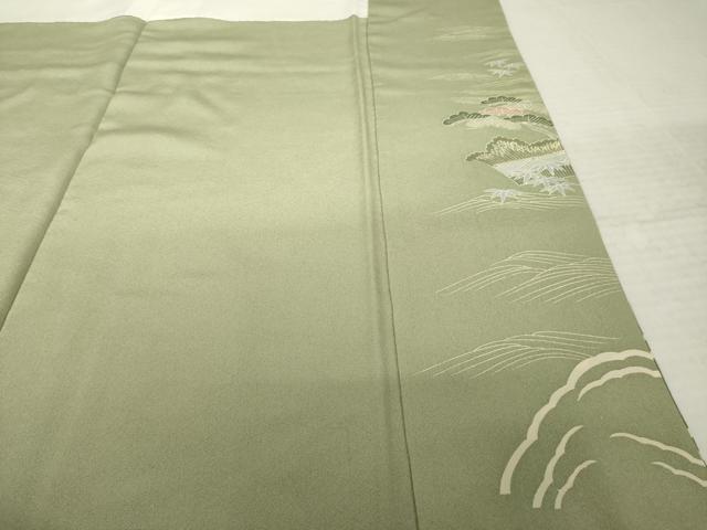 平和屋着物●豪華色留袖　友禅　風景文　正絹　逸品　AABK6232ck