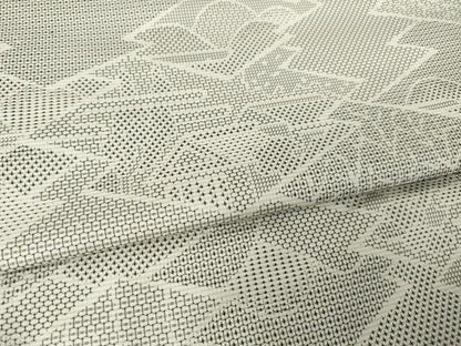 平和屋着物●上質な紬　120亀甲　松皮菱風景文　正絹　逸品　AABK6233ck