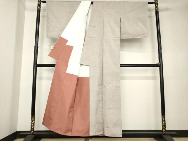 平和屋着物●本場大島紬　9マルキ　立涌文　正絹　逸品　AABK6252ck