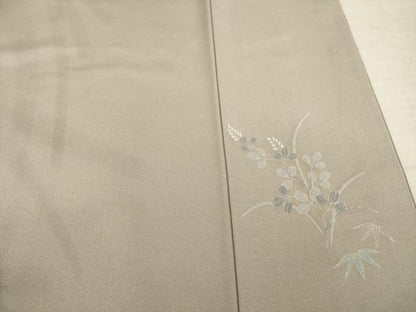 平和屋着物●豪華色留袖　駒刺繍　箔散らし吉祥花文　暈し染め　正絹　逸品　AABK6260ck