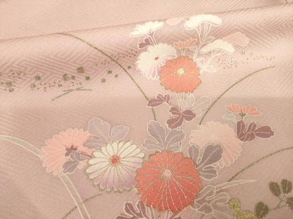 平和屋着物●訪問着　花車文　正絹　逸品　AABK6264ck