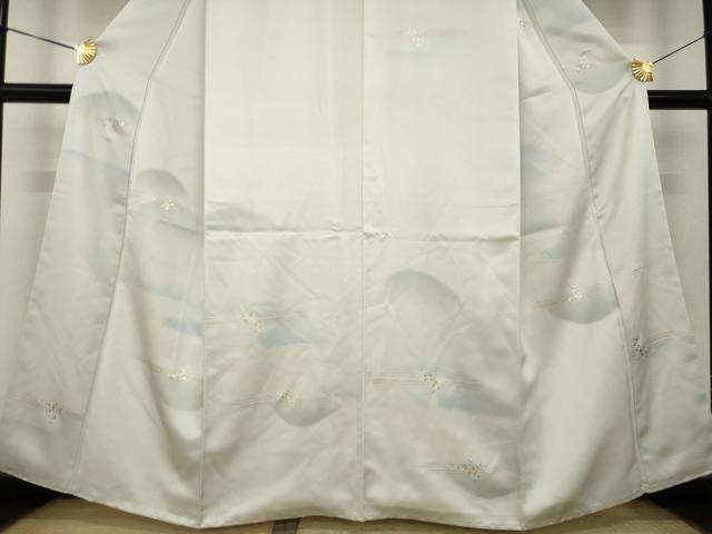 平和屋着物●訪問着　遠山重ね文　暈し染め　金銀彩　正絹　逸品　AABK6268ck