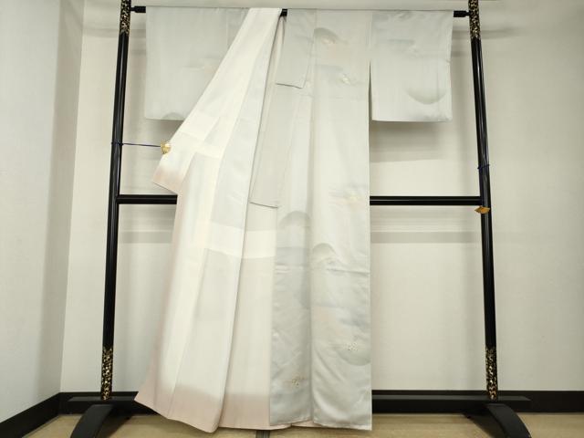平和屋着物●訪問着　遠山重ね文　暈し染め　金銀彩　正絹　逸品　AABK6268ck