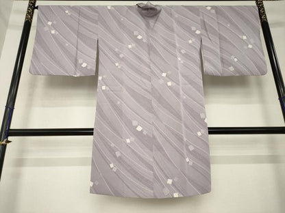 平和屋着物●道中着　箔散らし　正絹　逸品　AABK6271ck
