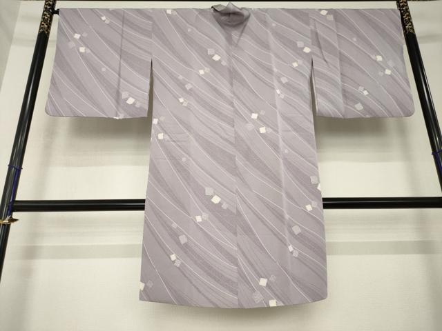 平和屋着物●道中着　箔散らし　正絹　逸品　AABK6271ck
