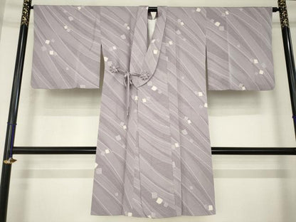 平和屋着物●道中着　箔散らし　正絹　逸品　AABK6271ck