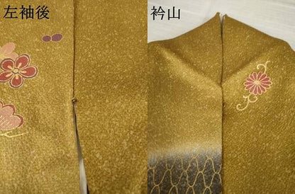 平和屋着物●豪華振袖　駒刺繍　花蝶文　暈し染め　金彩　正絹　逸品　AABK6276ck