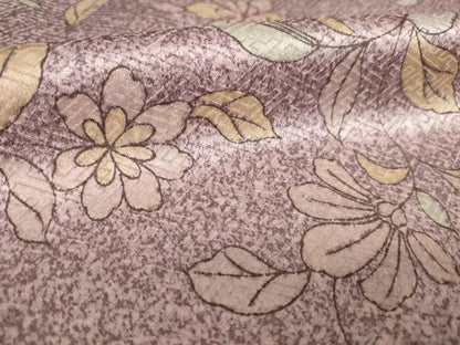 平和屋着物●上質な小紋　更紗花文　正絹　逸品　AABK6277ck