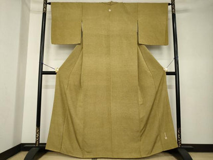 平和屋着物●江戸小紋　池田深光作　鮫小紋柄　正絹　逸品　AABK6283ck