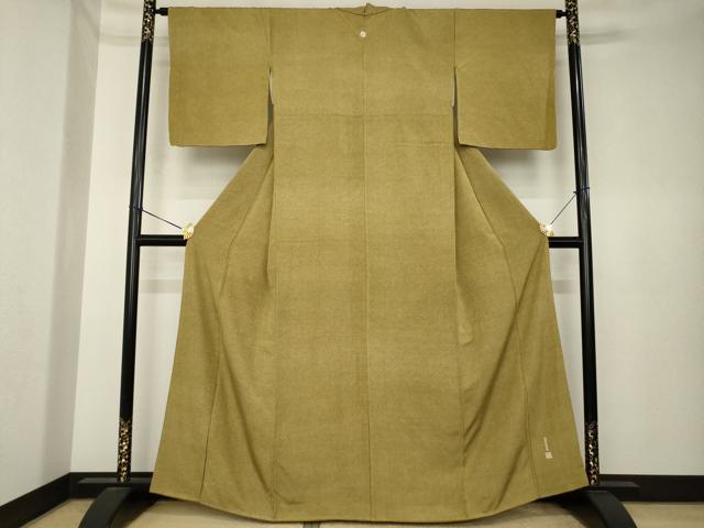 平和屋着物●江戸小紋　池田深光作　鮫小紋柄　正絹　逸品　AABK6283ck