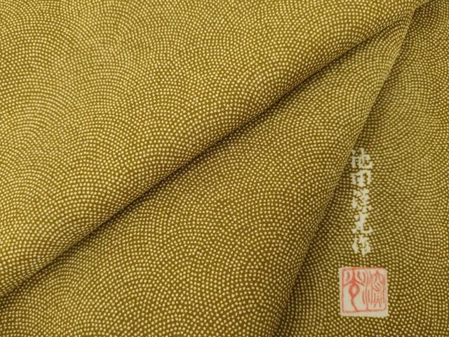 平和屋着物●江戸小紋　池田深光作　鮫小紋柄　正絹　逸品　AABK6283ck