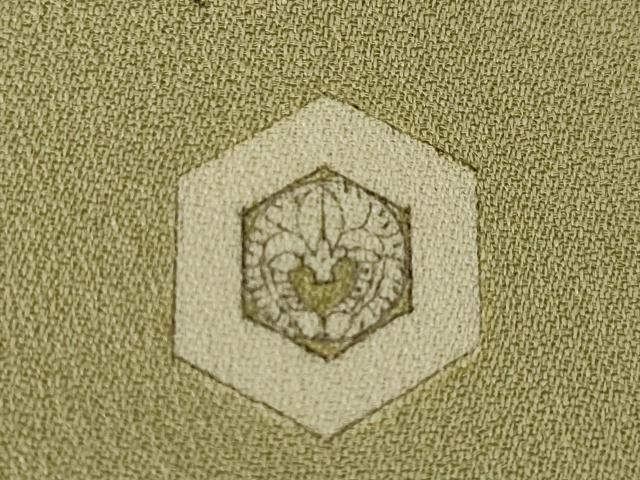 平和屋着物●人間国宝　福田喜三郎　色留袖　刺繍　枝葉文　暈し染め　金彩　正絹　逸品　AABK6284ck