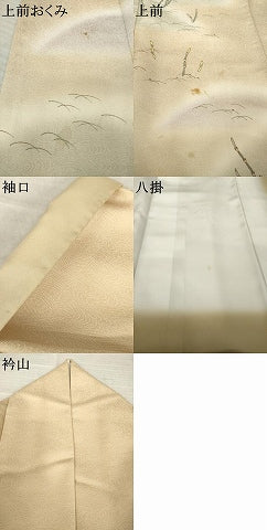 平和屋着物●洗える最高級着物　＜英＞はなぶさ謹製　訪問着　つくし　暈し染め　洗える着物　AABK6287ck