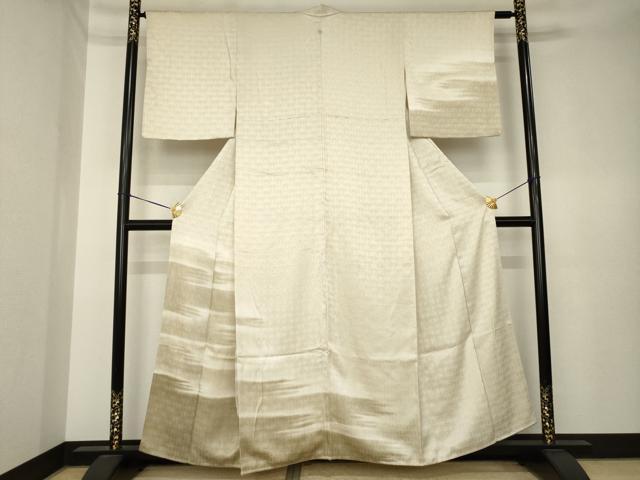 平和屋着物●訪問着　霞文　暈し染め　正絹　逸品　AABK6295ck