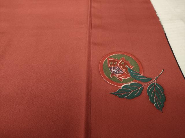 平和屋着物●豪華振袖　吉祥花蝶丸文　松　金彩　正絹　逸品　AABK6297ck