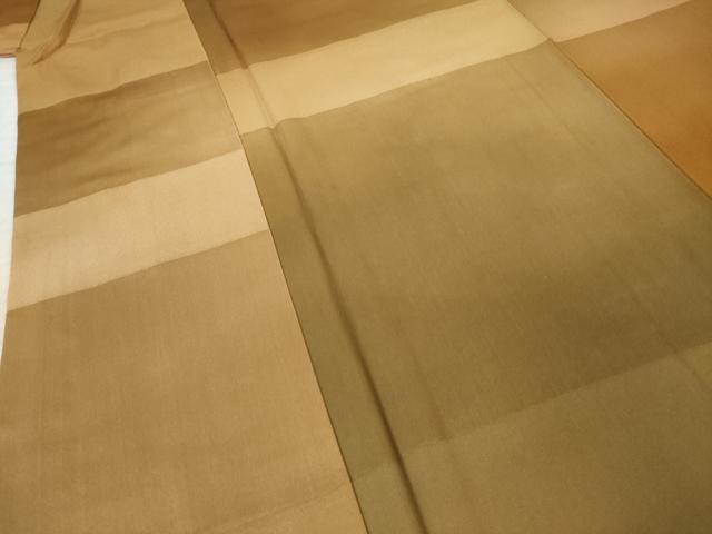 平和屋着物●上質な小紋　片身替わり　暈し染め　正絹　逸品　AABK6298ck