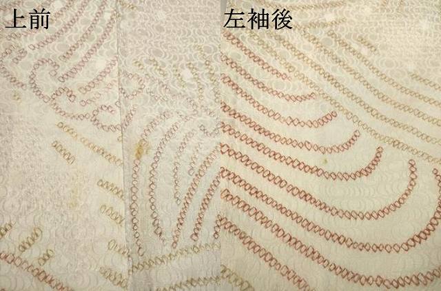 平和屋着物●上質な小紋　総絞り　立波文　正絹　逸品　AABK6302ck
