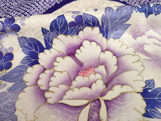 平和屋着物○豪華振袖 駒刺繍 絞り 草花文 金彩 正絹 逸品 AABK6305ck