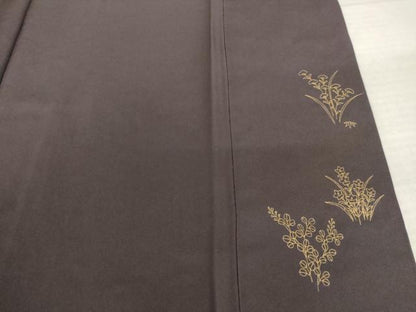 平和屋着物●訪問着　総刺繍　雪輪花文　暈し染め　金糸　ロング丈　正絹　逸品　AABK6315ck
