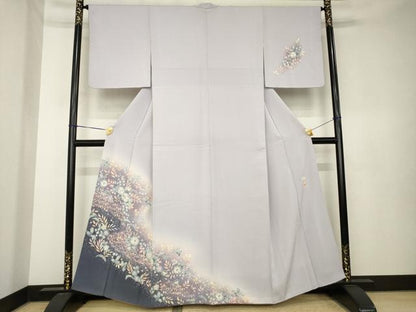 平和屋着物●越後十日町の一流染匠　桐屋・翠山工房　訪問着　辻が花　絞り　暈し染め　やまと誂製　正絹　逸品　AABK6320ck