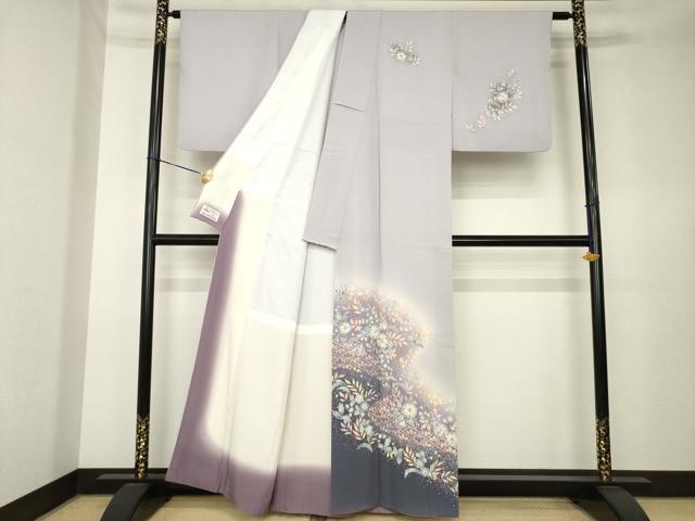 平和屋着物●越後十日町の一流染匠　桐屋・翠山工房　訪問着　辻が花　絞り　暈し染め　やまと誂製　正絹　逸品　AABK6320ck