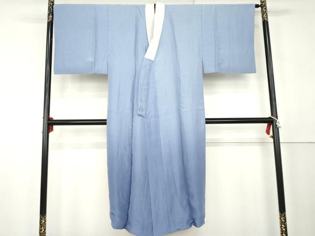 平和屋着物●男性　長襦袢　袷　手描き　人物風景文　暈し染め　正絹　逸品　AABK6329cs
