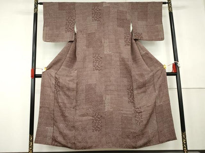 平和屋着物●江戸小紋　寄せ小紋柄　正絹　逸品　AABK6330cs