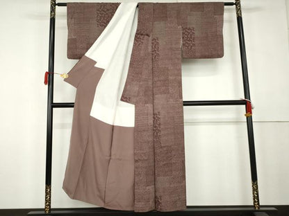 平和屋着物●江戸小紋　寄せ小紋柄　正絹　逸品　AABK6330cs