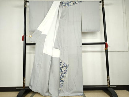 平和屋着物●訪問着　辻が花　絞り　正絹　逸品　AABK6340cs