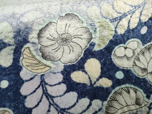 平和屋着物●訪問着　辻が花　絞り　正絹　逸品　AABK6340cs