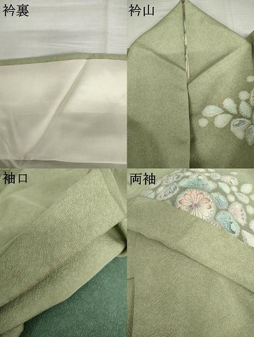 平和屋着物●訪問着　辻が花　暈し染め　正絹　逸品　AABK6341cs