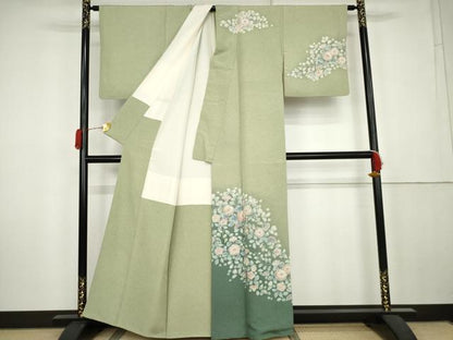 平和屋着物●訪問着　辻が花　暈し染め　正絹　逸品　AABK6341cs