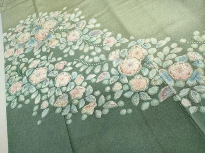 平和屋着物●訪問着　辻が花　暈し染め　正絹　逸品　AABK6341cs