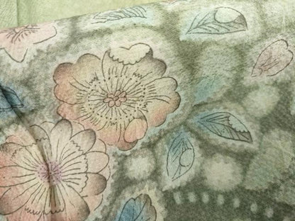 平和屋着物●訪問着　辻が花　暈し染め　正絹　逸品　AABK6341cs