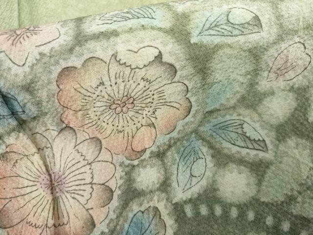 平和屋着物●訪問着　辻が花　暈し染め　正絹　逸品　AABK6341cs