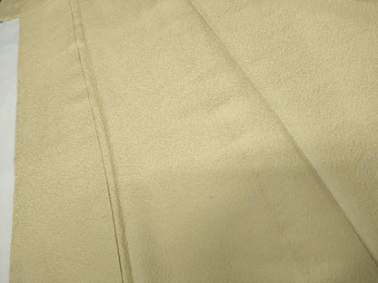 平和屋着物●上質な色無地　紋意匠　蒸し栗色　反端付き　正絹　逸品　未使用　AABK6344cs