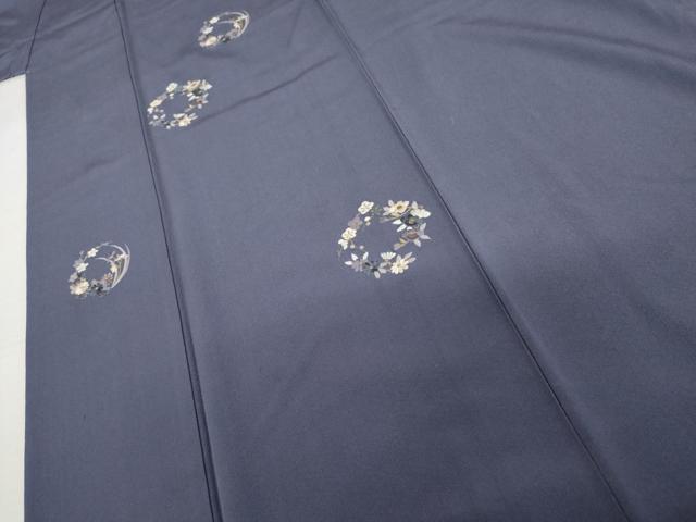 平和屋着物●訪問着　総刺繍　花丸文　金糸　正絹　逸品　AABK6345cs
