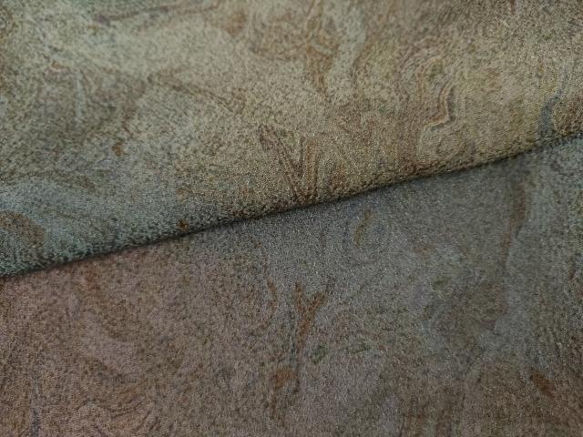 平和屋着物●上質な小紋　墨流し文様　暈し染め　正絹　逸品　AABK6355cs